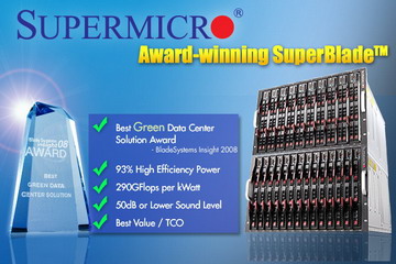 Supermicro Superblade award