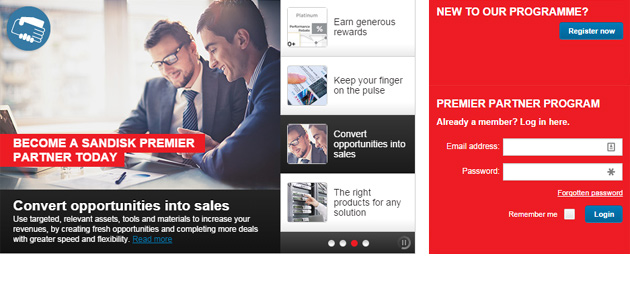 SanDisk new Partner Portal