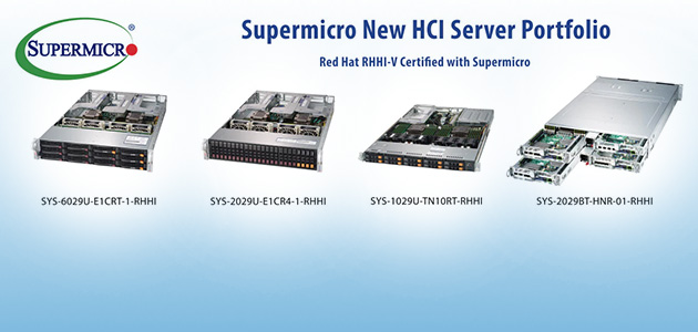 Supermicro Unveils Portfolio of Workload Optimized Hyperconverged Infrastructure Solutions for Virtualization Validated by Red Hat