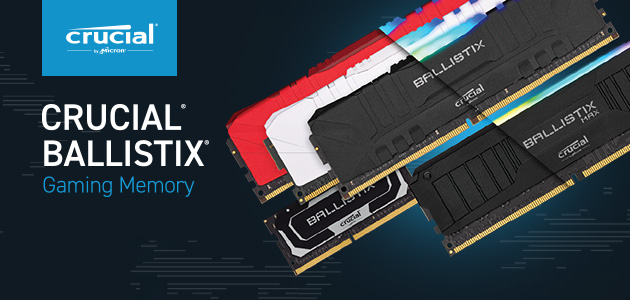 From the Legends of Memory and Storage: Ballistix gaming memory range re-introduced under Crucial brand.