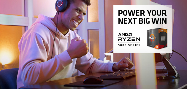 Fast play, vivid built-in graphics, immersive experience with Ryzen™ 5000 G-Series Desktop Processors